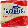 Тоалетна хартия Белана Класик, бяла, 4 бр./опак.